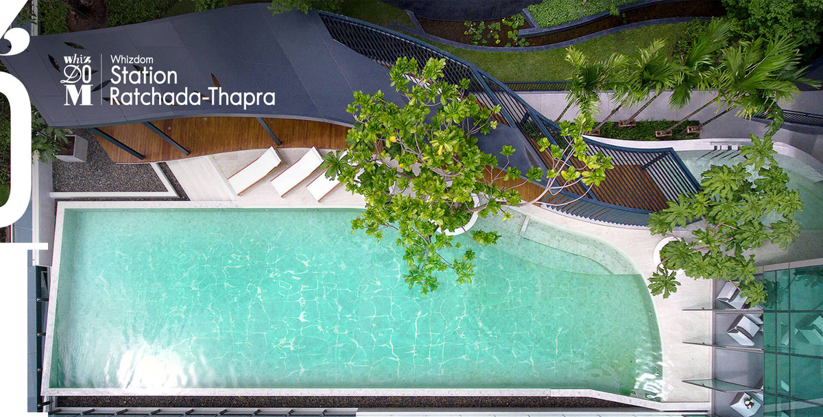 For RentCondoThaphra, Talat Phlu, Wutthakat : Condo for rent, Whizdom Station Ratchada Tha Phra, next to BTS Talat Phlu, opposite The Mall Tha Phra.