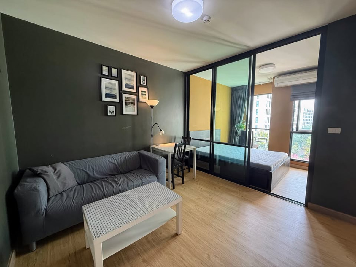 For RentCondoBangna, Bearing, Lasalle : For Rent 📍 Unio Sukhumvit 72 📍 Fully furnished with appliances. Near BTS Bearing, easy access, and shuttle van service to the station.