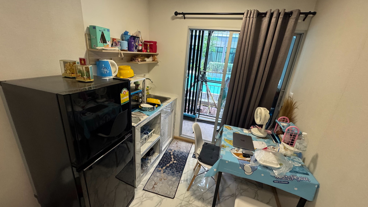 ให้เช่าคอนโดแจ้งวัฒนะ เมืองทอง : 🎉ให้เช่า Plum Condo Mix Chaengwattana🎉  ✅ขนาด 26 ตรม. 1 ห้องนอน 1 ห้องน้ำ      ✅ตึก C ชั้น 1 วิวสระ วิวสวน แบบ Exclusive 🏖🌿💦 Line @bzprOperty