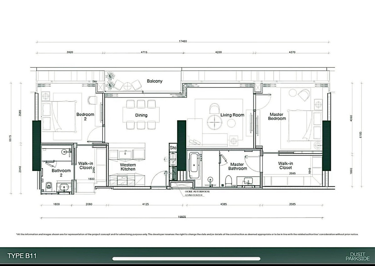 ขายคอนโดสีลม ศาลาแดง บางรัก : ขายคอนโด Dusit Central Park | Type B11 110.24 ตรม.ชั้น 21 | 2 นอน 2 น้ำ | ราคา 39.5 ลบ. (รวมค่าโอนสิทธิ)