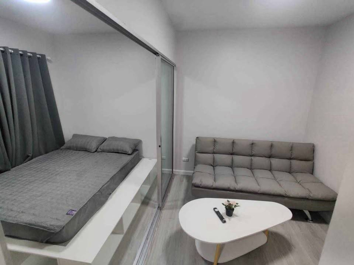 For RentCondoNonthaburi, Bang Yai, Bangbuathong : Room for rent, Plum Condo Bang Yai Station Phase 1, newly decorated room, fully furnished, ready to move in.