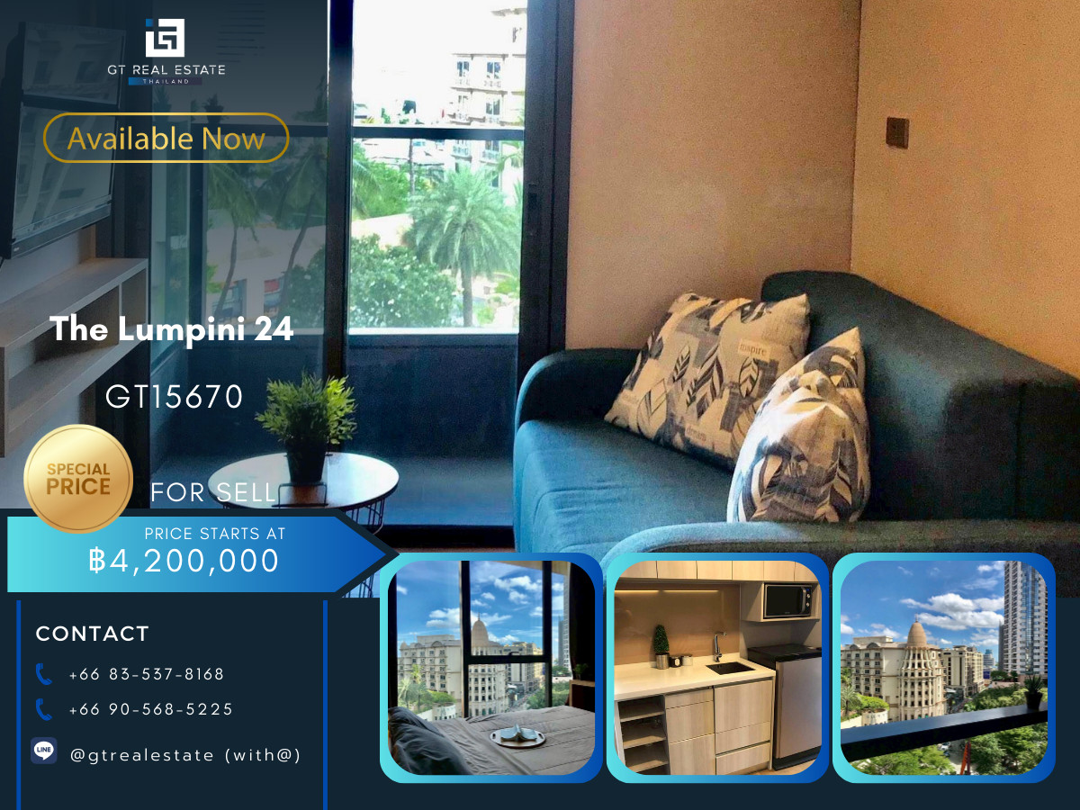 ขายคอนโดสุขุมวิท อโศก ทองหล่อ : คอนโด The Lumpini 24 เดินทางสะดวก ใกล้รถไฟฟ้าบีทีเอส มีรถรับส่ง ห้องสวย เฟอร์นิเจอร์ครบ พร้อมขาย!!