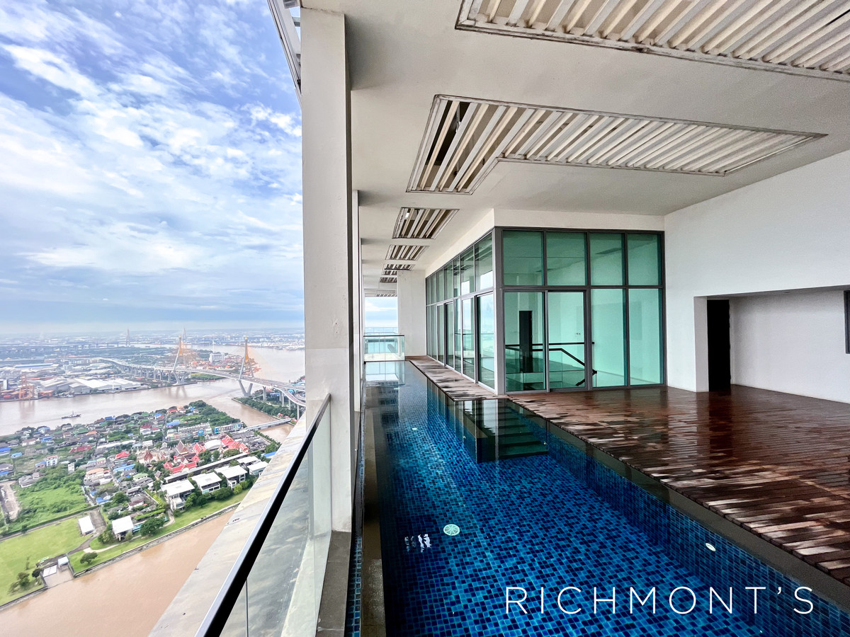 ขายคอนโดพระราม 3 สาธุประดิษฐ์ : 4 ห้องนอน Triplex ที่ The Pano Rama 3, Contact 062-496-6454