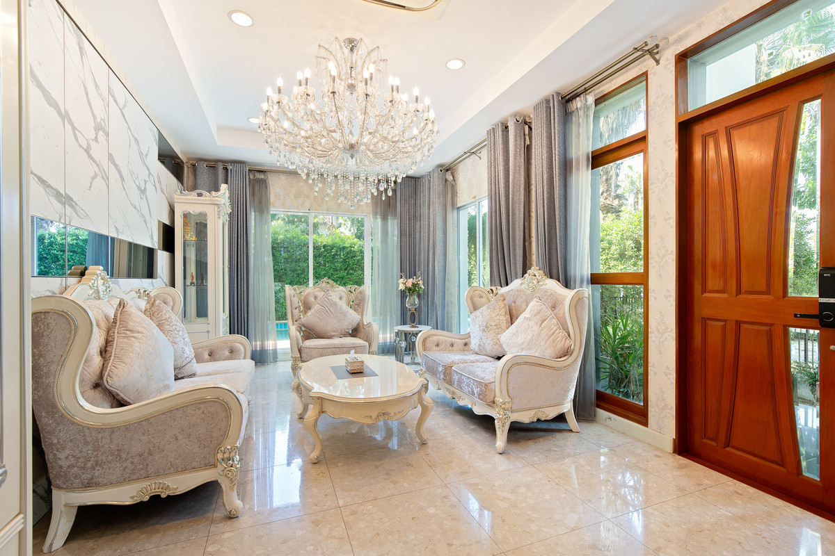For SaleHouseEakachai, Bang Bon : Luxurious 3-story detached house for sale, Grand Bangkok Boulevard, Sathorn, Kanlapaphruek.