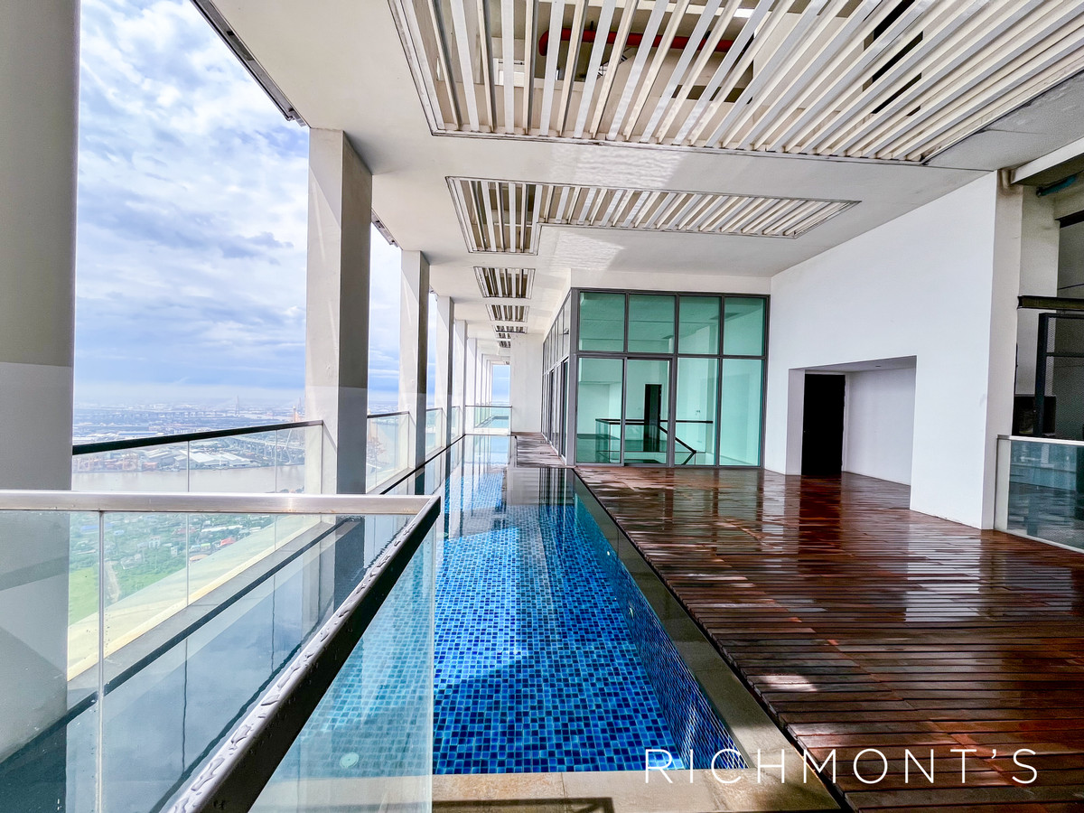 ขายคอนโดพระราม 3 สาธุประดิษฐ์ : 4 ห้องนอน Triplex ที่ The Pano Rama 3, Contact 062-496-6454