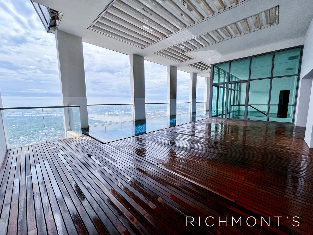 ขายคอนโดพระราม 3 สาธุประดิษฐ์ : 4 ห้องนอน Triplex ที่ The Pano Rama 3, Contact 062-496-6454