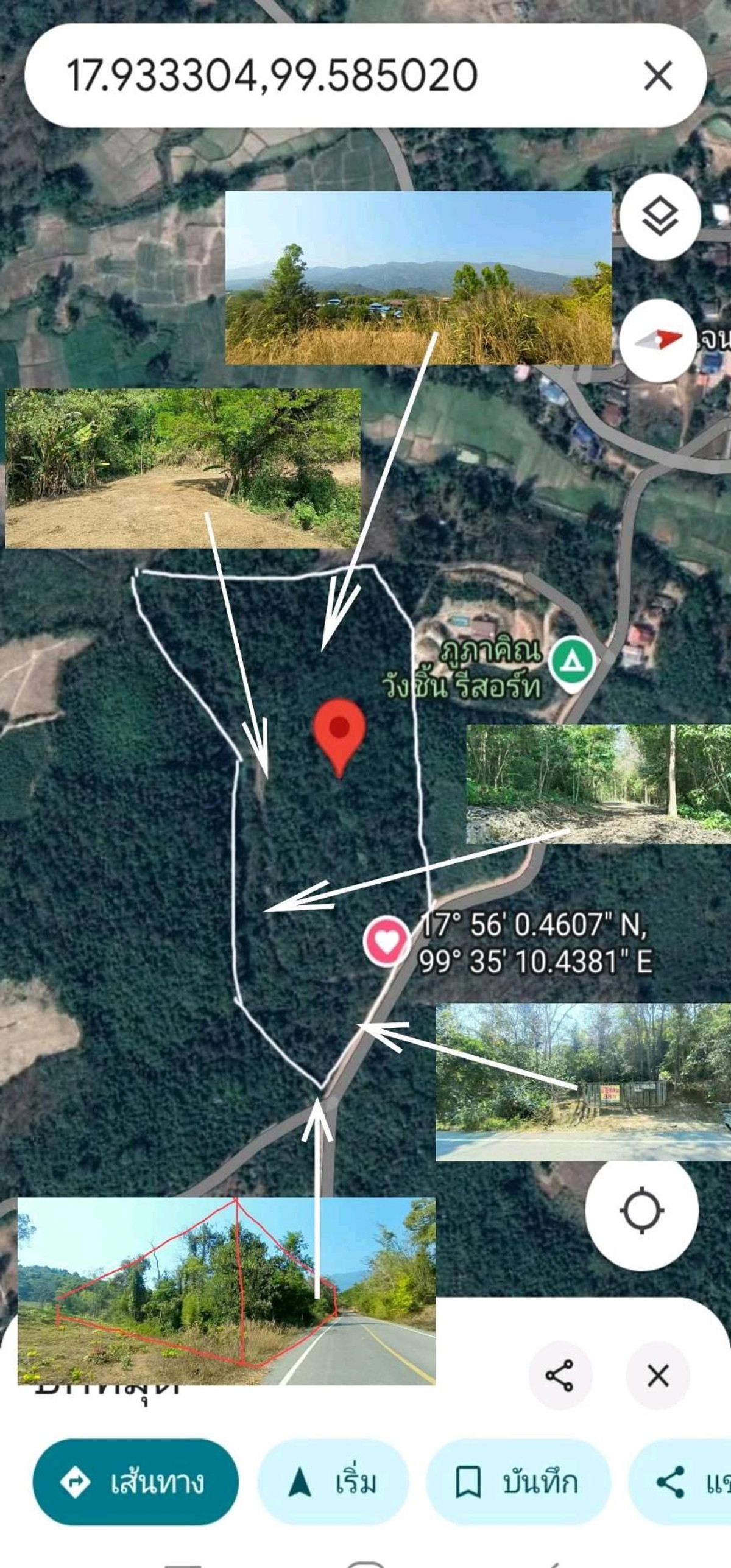 For SaleLandPhrae : Large plot of land, 38 rai, mountaintop view, Wang Chin District, Phrae Province, price only 290,000/rai, suitable for resort, agriculture, or long-term investment 
 📞 065-636-5165 Luk Jeab 
 #Phrae land #Land with mountain view #Chicks take care of