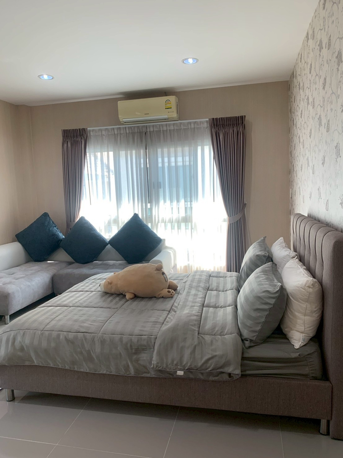 บ้านปทุมธานี รังสิต ธรรมศาสตร์ : 95302 - ขายบ้านหลังมุม หมู่บ้านพัฒนาศิริ 56 ตร วา คลอง2 ลำลูกกา ติดถนนใหญ่ ใหม่และสวยจริงจัง แต่งสไตส์โรงแรม เฟอร์นิเจอร์ครบแถมชุดแต่งเป็นล้าน