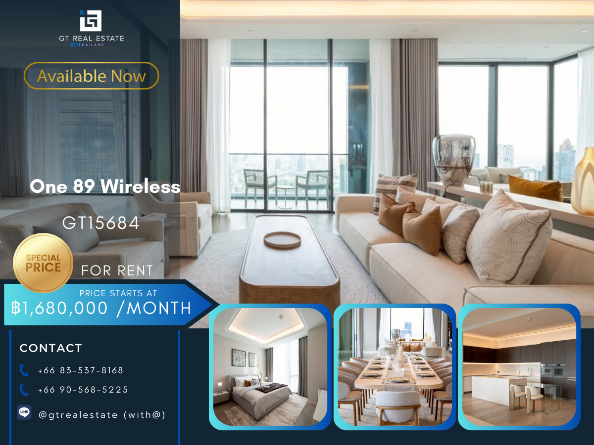 คอนโดวิทยุ ชิดลม หลังสวน : คอนโดหรูที่ One 89 Wireless เดินทางสะดวก ใกล้รถไฟฟ้าบีทีเอส มีรถรับส่ง ห้องตกแต่งสวย เฟอร์นิเจอร์ครบ พร้อมเข้าอยู่!!