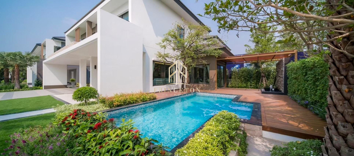 บ้านบางนา แบริ่ง ลาซาล : บ้านตัวอย่าง เดอะ แกรนด์ ลักซ์ บางนา - สวนหลวง พร้อมสระว่ายน้ำส่วนตัว 📞092-4252445 The Grand Lux Bangna - Suanluang 