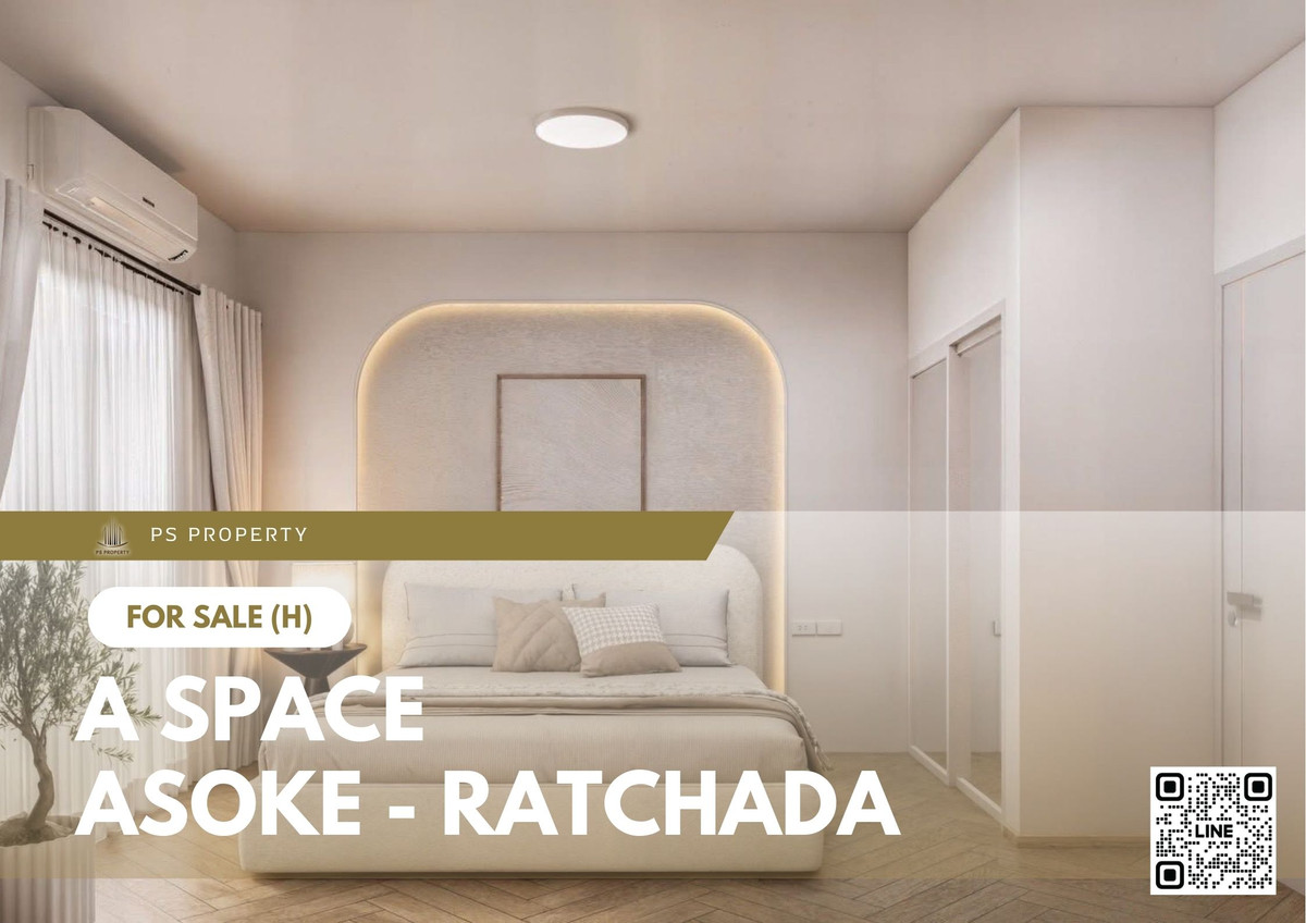 For SaleCondoRama9, Petchburi, RCA : Urgent Sale 📍 A Space Asoke - Ratchada 📍 Beautifully decorated and ready to move in. Convenient location, near MRT Rama 9.