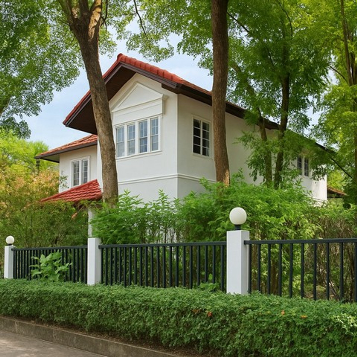 ให้เช่าบ้านมีนบุรี-ร่มเกล้า : HR3179ให้เช่าบ้านเดี่ยวสไตล์ Tropical — สัมมากร รามคำแหง 112บรรยากาศสงบ โปร่งโล่ง รายล้อมด้วยพื้นที่สีเขียว เหมาะสำหรับครอบครัวและการพักผ่อนระยะยาว