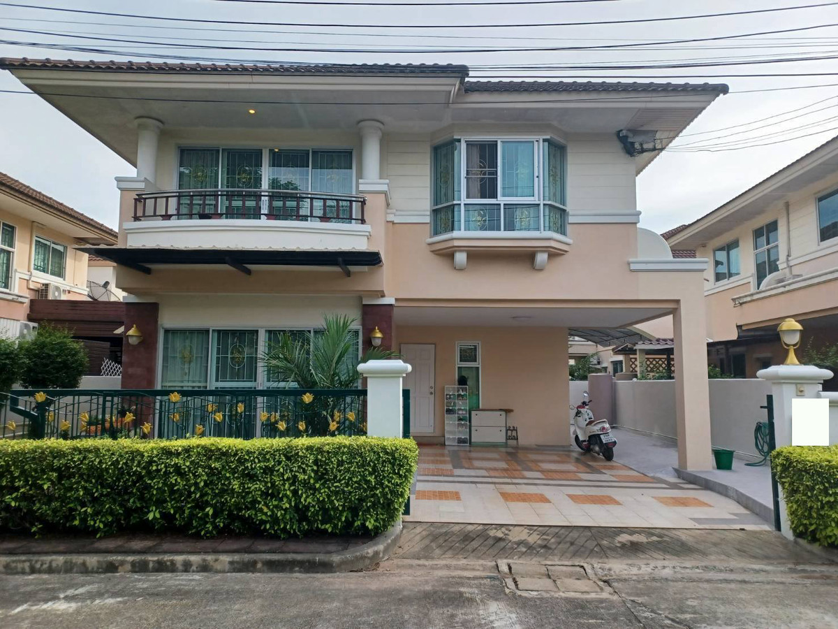 For RentHouseBangna, Bearing, Lasalle : For rent, 50 sq m, 3 bedrooms, 2 bathrooms, 2-story detached house, Supalai Ville, Sukhumvit, Srinakarin, Bearing 58.