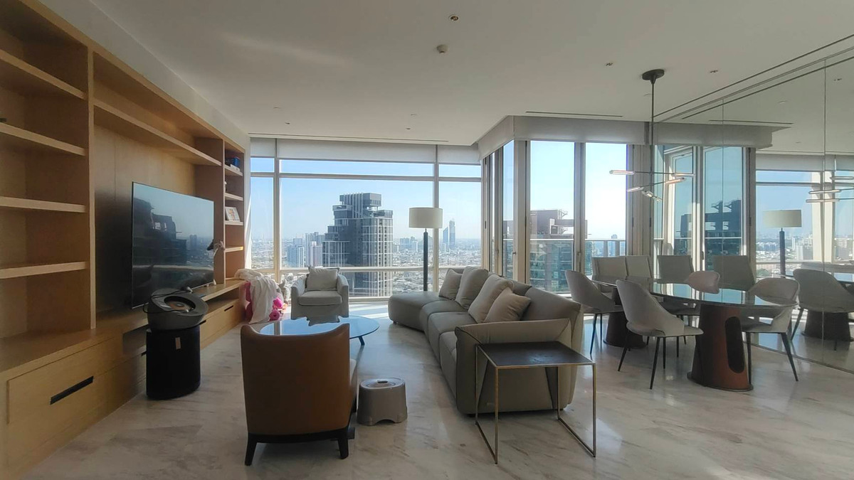 For RentCondoSathorn, Narathiwat : FOUR SEASONS PRIVATE RESIDENCES BANGKOK 4 Bedroom 4 Bathroom 1 Big Bathtub Condo near Chaopraya River , River View 