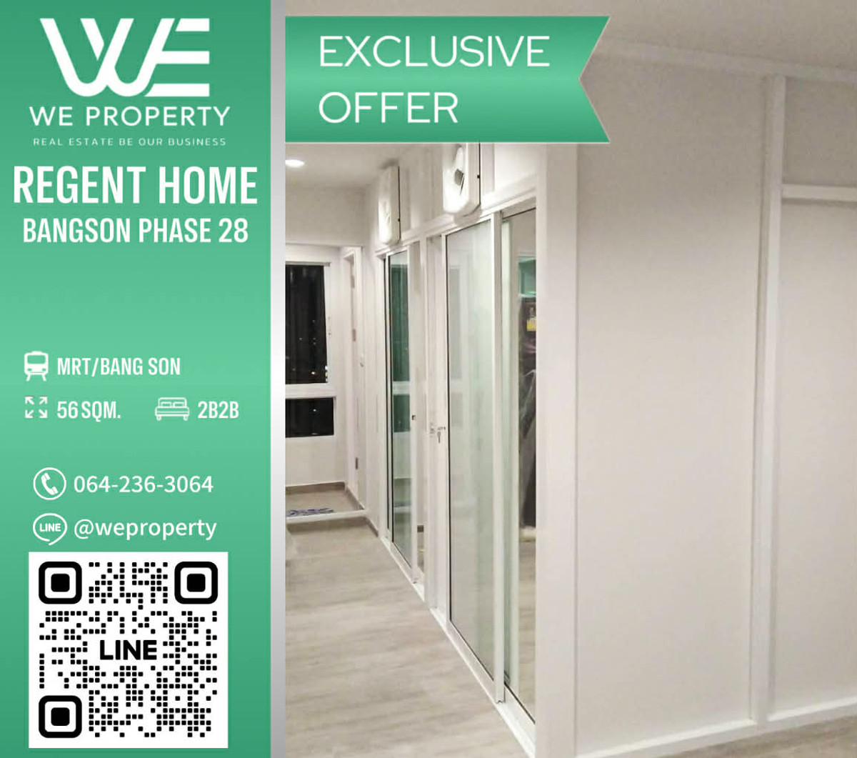 ขายคอนโดบางซื่อ วงศ์สว่าง เตาปูน : 2 ห้องนอนสวยชั้นสูง วิวสวนราคาดีมาก!!⭐Regent Home บางซ่อน 2 เฟส 28