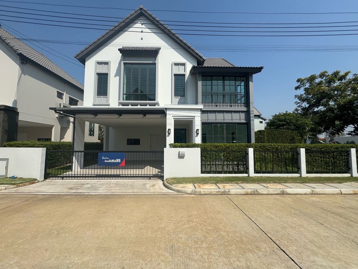 For SaleHouseNonthaburi, Bang Yai, Bangbuathong : Urgent sale, detached house, large land, 4 bedrooms, special price 9.9 million baht, new house, ready to move in, contact 0869017364