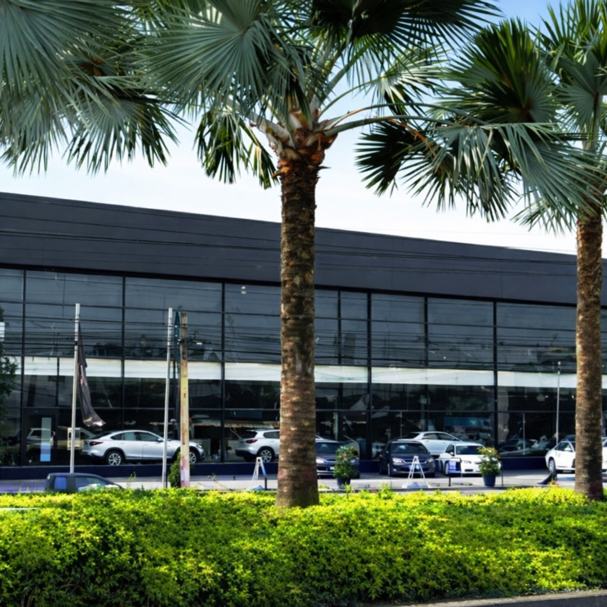 ให้เช่าโชว์รูมพัทยา บางแสน ชลบุรี สัตหีบ : 🔹ให้เช่าโชว์รูมติดถนนใหญ่🔹พื้นที่ใช้สอย 1,200 ตร.ม.• สูง 15 เมตร กว้าง  30 เมตร • มีที่จอดรถหน้าโชวรูม ประมาณ 12  คัน โชวรูม มี 2 ชั้น  