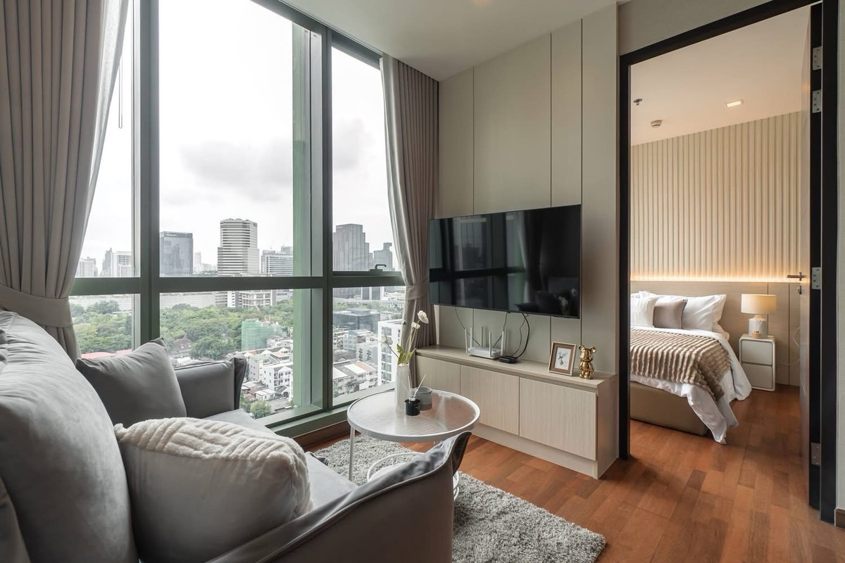 For SaleCondoRatchathewi,Phayathai : 🏛️🏛️Decorated and ready to move in, Wish Signature Siam Condo, size 34 Sq.m, 1 bed 1 bath, only 5.69 MB!!