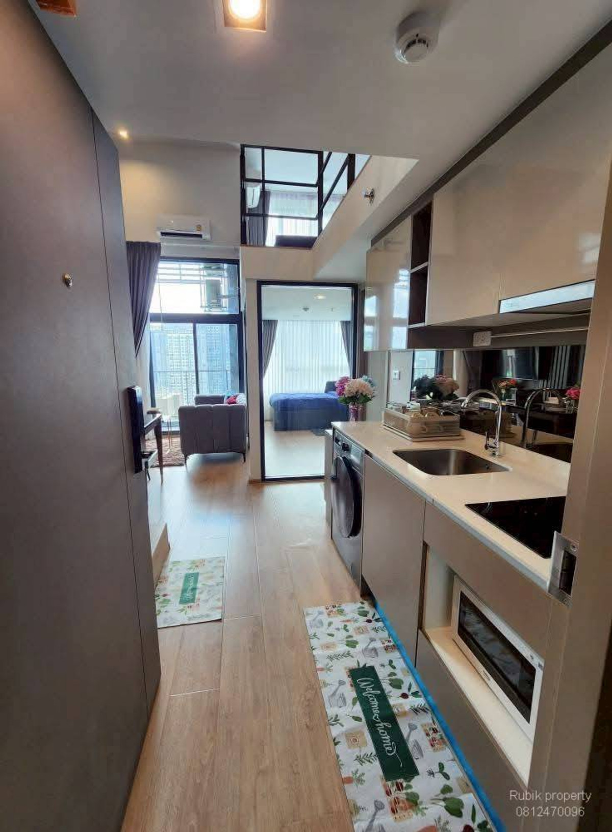 For RentCondoRama9, Petchburi, RCA : Ideo Rama 9 – Asoke | Duplex view of Rama 9 intersection, high floor, very rare 🔥RB1586