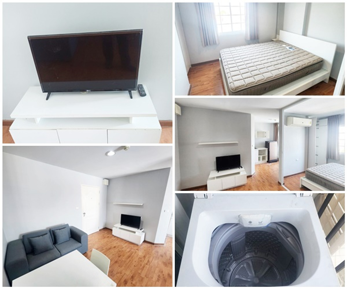 For RentCondoBang kae, Phetkasem : *Beautiful room* There is a washing machine * Ready to move in. Condo for rent, Tulip Square at Om Noi (Krathum Baen)