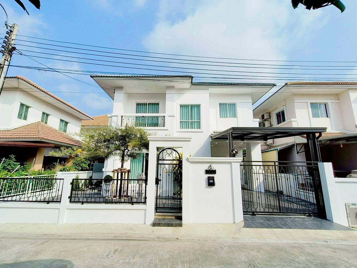 ขายบ้านมีนบุรี-ร่มเกล้า : ขายบ้านแฝด 2 ชั้น รีโนเวทใหม่ สไตล์บ้านเดี่ยว โครงการแลนซีโอ รามอินทรา–นวมินทร์ | รีโนเวทสไตล์โมเดิร์น | ติดถนนเลียบคลองสอง | ใกล้ซาฟารีเวิลด์