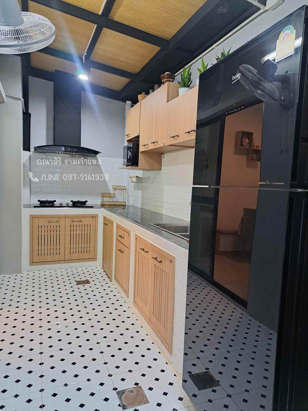 For RentTownhomeMin Buri, Romklao : House for rent, 2-story townhome, Anasiri Ramkhamhaeng, new house, ready to move in 📞/LINE 097-2161939