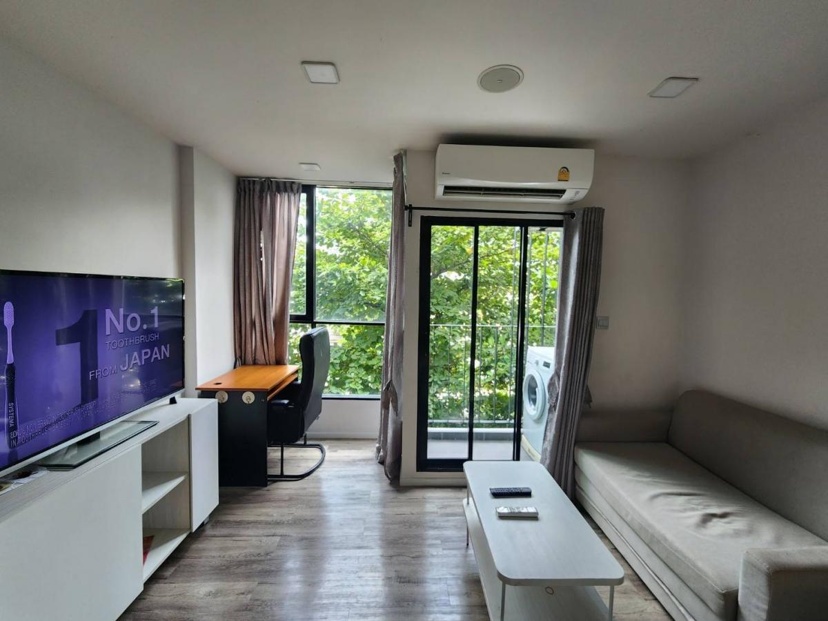 For RentCondoChaengwatana, Muangthong : 📌For rent Atmoz Chaengwattana 6,500/month, room 23 sq m., Building C, 4th floor, complete furniture + electricity.