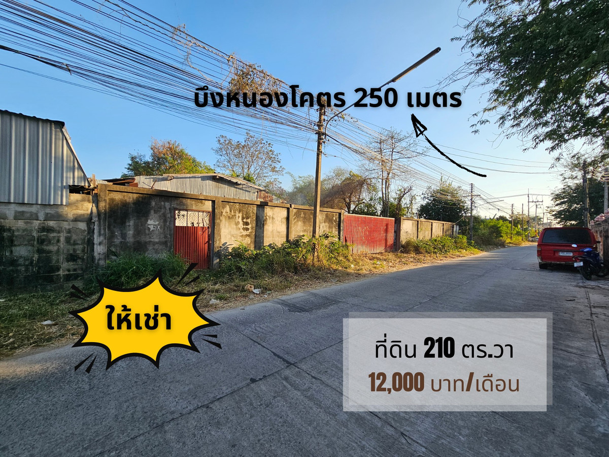 ให้เช่าที่ดินขอนแก่น : ให้เช่า ที่ดิน 210 ตร.วา ใกล้บึงหนองโคตร เพียง 250 เมตร — เทพื้นคอนกรีตเต็มแปลง น้ำไม่ท่วม เหมาะทำธุรกิจหลากหลาย