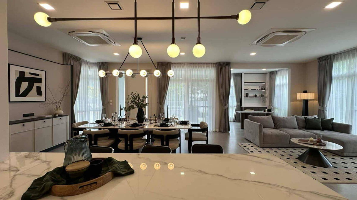 For RentHouseLadkrabang, Suwannaphum Airport : House for Rent Mantana Bangna Wongwaen, 2-Storey House 4 Bedroom 152 Sqw 335 Sqm New House Fully Furnished Near MegaBangna, Kanchanaphisek, Srinakarin, Charoem Phrakiat Rama 9 : MJ26R-002