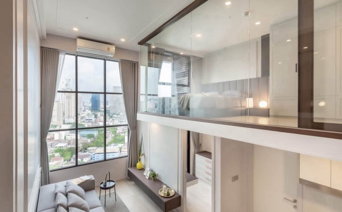 ให้เช่าคอนโดสาทร นราธิวาส : 🔥 ให้เช่า : 𝐊𝐧𝐢𝐠𝐡𝐭𝐬𝐛𝐫𝐢𝐝𝐠𝐞 𝐏𝐫𝐢𝐦𝐞 𝐒𝐚𝐭𝐡𝐨𝐫𝐧 🔥Duplex + Walkin Closet✨