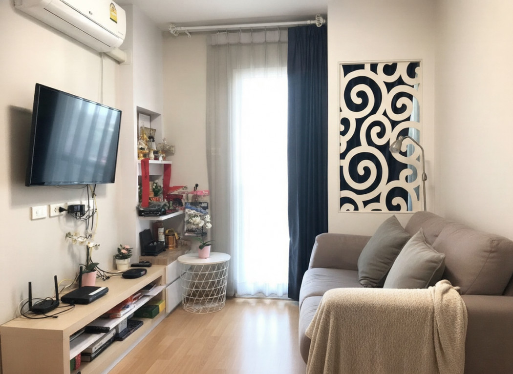 ขายคอนโดเสรีไทย-นิด้า : ขายคอนโด Incio Serithai (อินซิโอ เสรีไทย) ขนาด 30.12 ตรม. ตึก E ชั้น 6 ตกแต่งสไตล์โมเดิร์น พร้อมเข้าอยู่ได้เลย ใกล้ Nida ราคาสุดพิเศษ