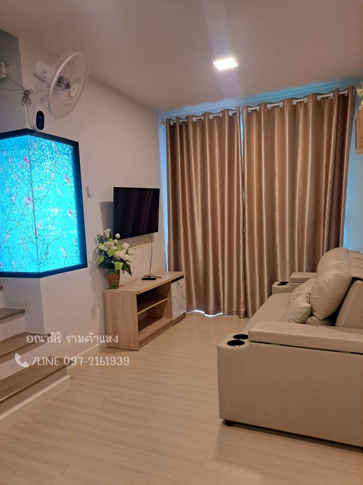 For RentTownhomeMin Buri, Romklao : House for rent, 2-story townhome, Anasiri Ramkhamhaeng, new house, ready to move in 📞/LINE 097-2161939