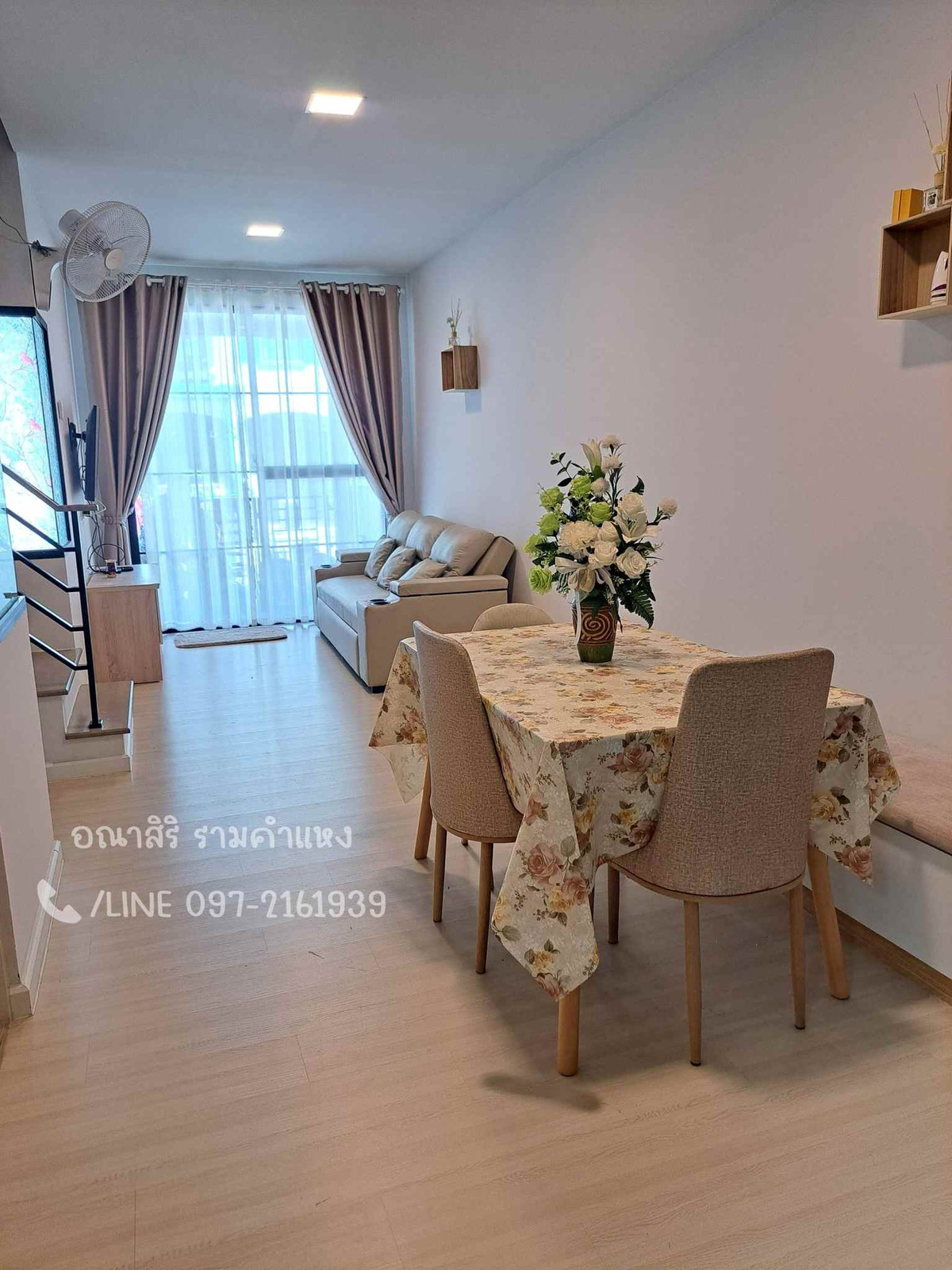 For RentTownhomeMin Buri, Romklao : House for rent, 2-story townhome, Anasiri Ramkhamhaeng, new house, ready to move in 📞/LINE 097-2161939