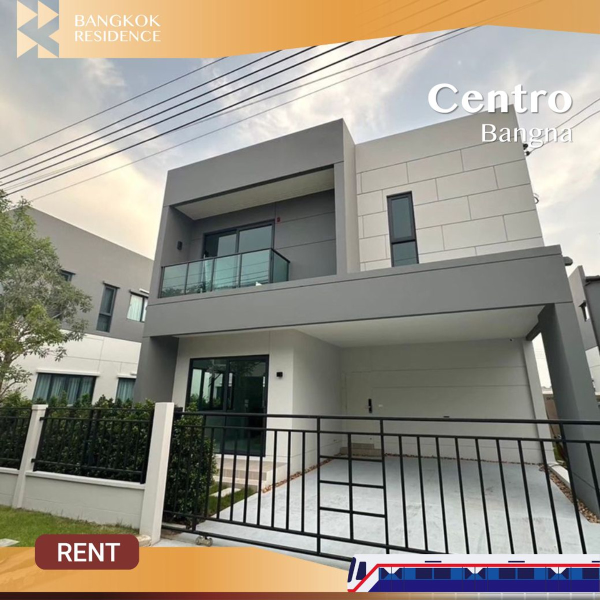 ให้เช่าบ้านบางนา แบริ่ง ลาซาล :  Centro Bangna 🏡 บ้านเช่าสไตล์ Cozy Minimal ราคาดีที่สุด 💸 