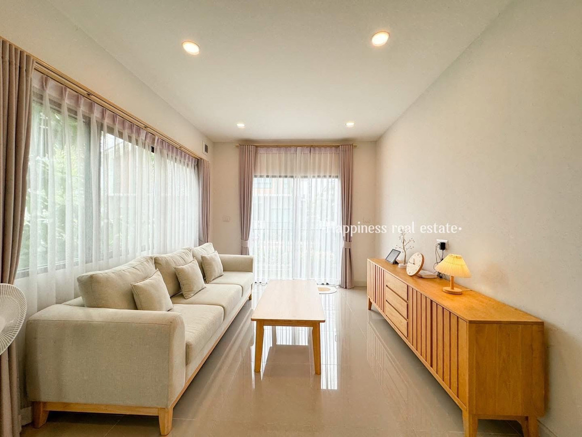 For SaleHouseChaengwatana, Muangthong : 💕 Beautiful house with furniture At a price of less than 5MB. 🫶 ✨🏡 Semi-detached house, detached house style. Near SISB International School, Nonthaburi