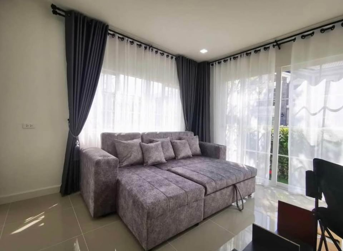 For RentLadkrabang, Suwannaphum Airport : K-6712 For rent! Twin house Golden Neo Bangna Suan Luang ready to move in.
