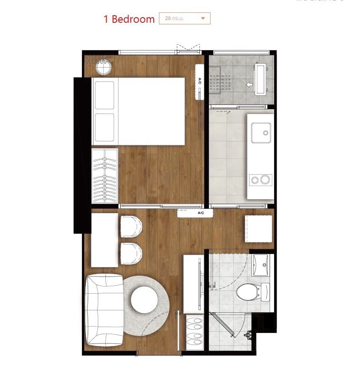 For SaleCondoRamkhamhaeng, Hua Mak : The Livin Ramkhamhaeng1Bed 28 sq.m. price only 2.29 million baht.Phat: 064-642-8664Nui: 094-624-2014