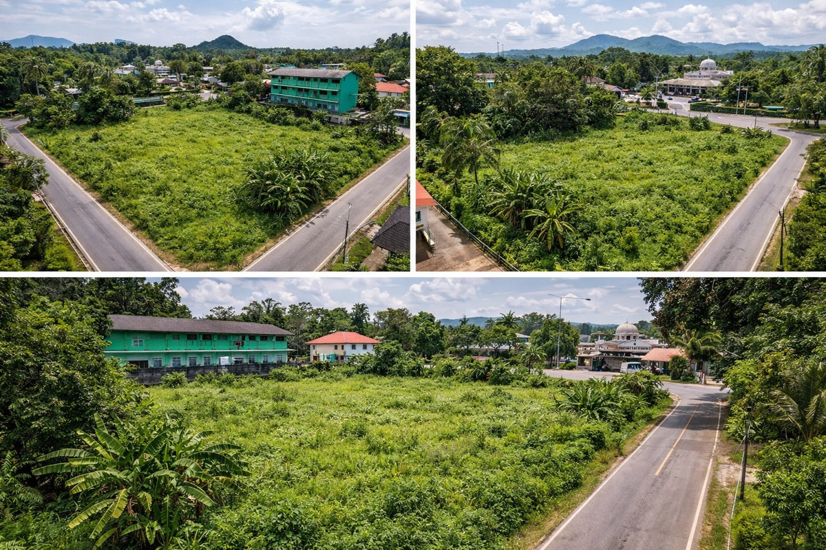 ขายที่ดินนครศรีธรรมราช : ขายที่ดินทำเลทอง หน้า ม.ราชภัฏ นครศรีธรรมราช  ทำเลศักยภาพสูง รายล้อมด้วยสิ่งอำนวยความสะดวก