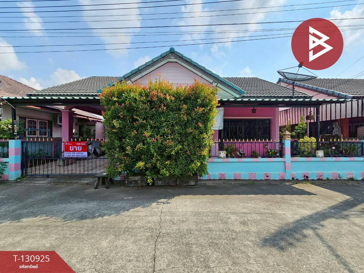 For SaleHousePattaya, Bangsaen, Chonburi : Single house for sale Manthana Village, Sriracha, Chonburi