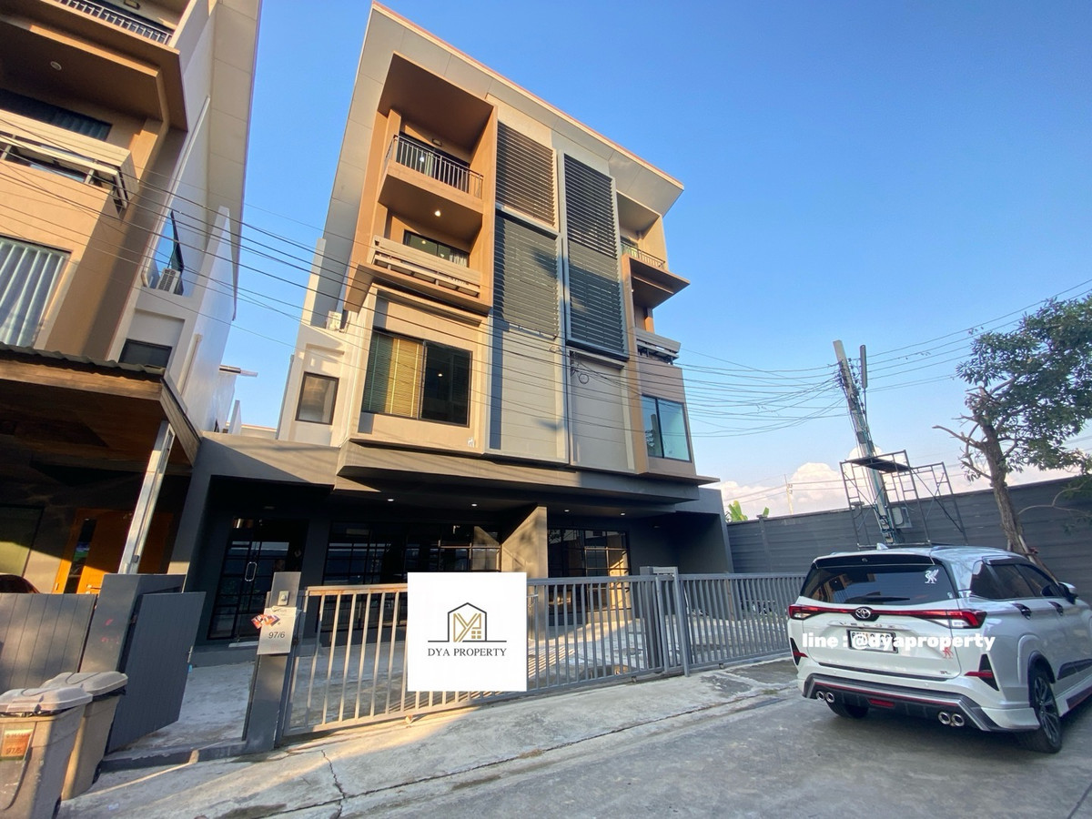 ให้เช่าทาวน์โฮมแจ้งวัฒนะ เมืองทอง : ให้เช่าโฮมออฟฟิศ บ้านแฝด 3 ชั้นครึ่ง (2 อาคารเชื่อมทะลุกัน) โครงการ Haus Clover แจ้งวัฒนะ-ราชพฤกษ์ แปลงมุม จดบริษัทได้ เลี้ยงสัตว์ได้