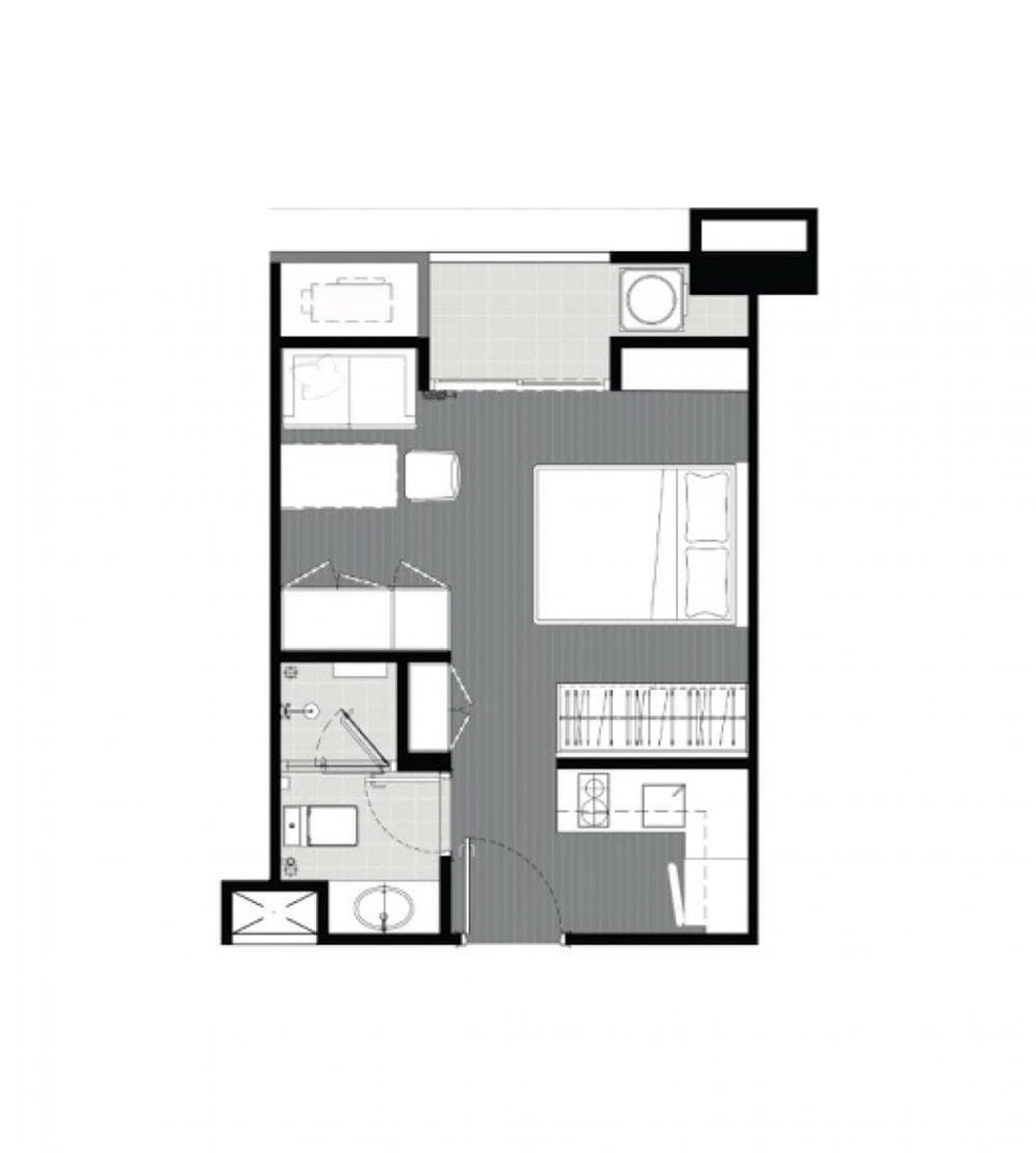 For SaleCondoSapankwai,Jatujak : Selling at a loss, good price, there are many other buildings, this room is 29 sq m, capital is over 4.5, selling for 3.75 million.