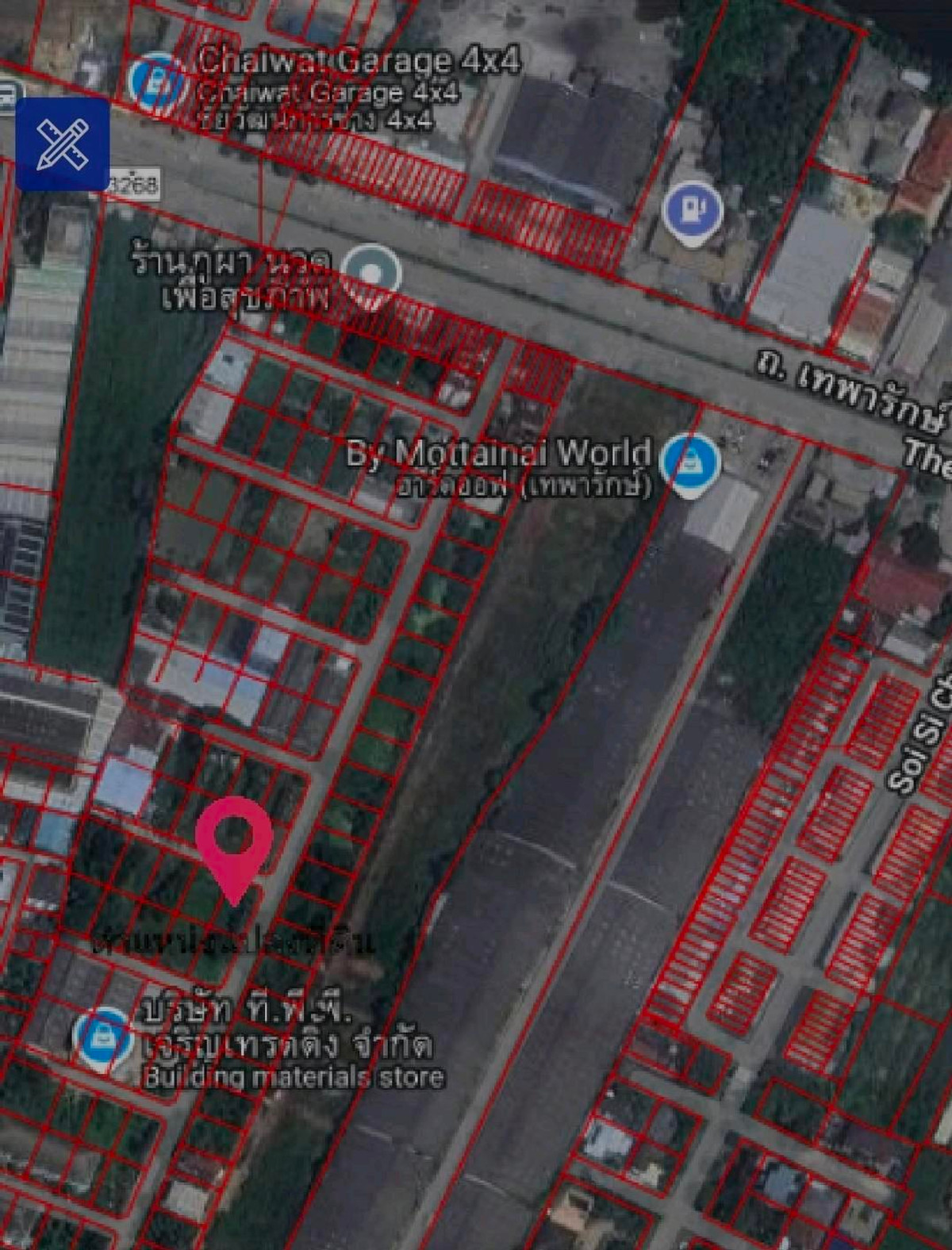 ขายที่ดินสมุทรปราการ สำโรง : 🔥 ขายที่ดินศักยภาพ 398 ตร.วา แปลงมุม ติดถนน 3 ด้าน ห่างถนนเทพารักษ์แค่ 200ม. ใกล้รพ.สินแพทย,์ ใกล้ทางด่วนฯ, ถนนวงแหวน 📞099 415 2664 , 080 369 6366