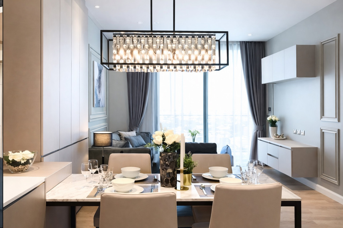 ให้เช่าคอนโดวงเวียนใหญ่ เจริญนคร : 🔹Magnolia Waterfront Residences 🔹	1 Bedroom | 1 Bathroom	•	Size: 65 sq.m.•	Nice view, bright and airy