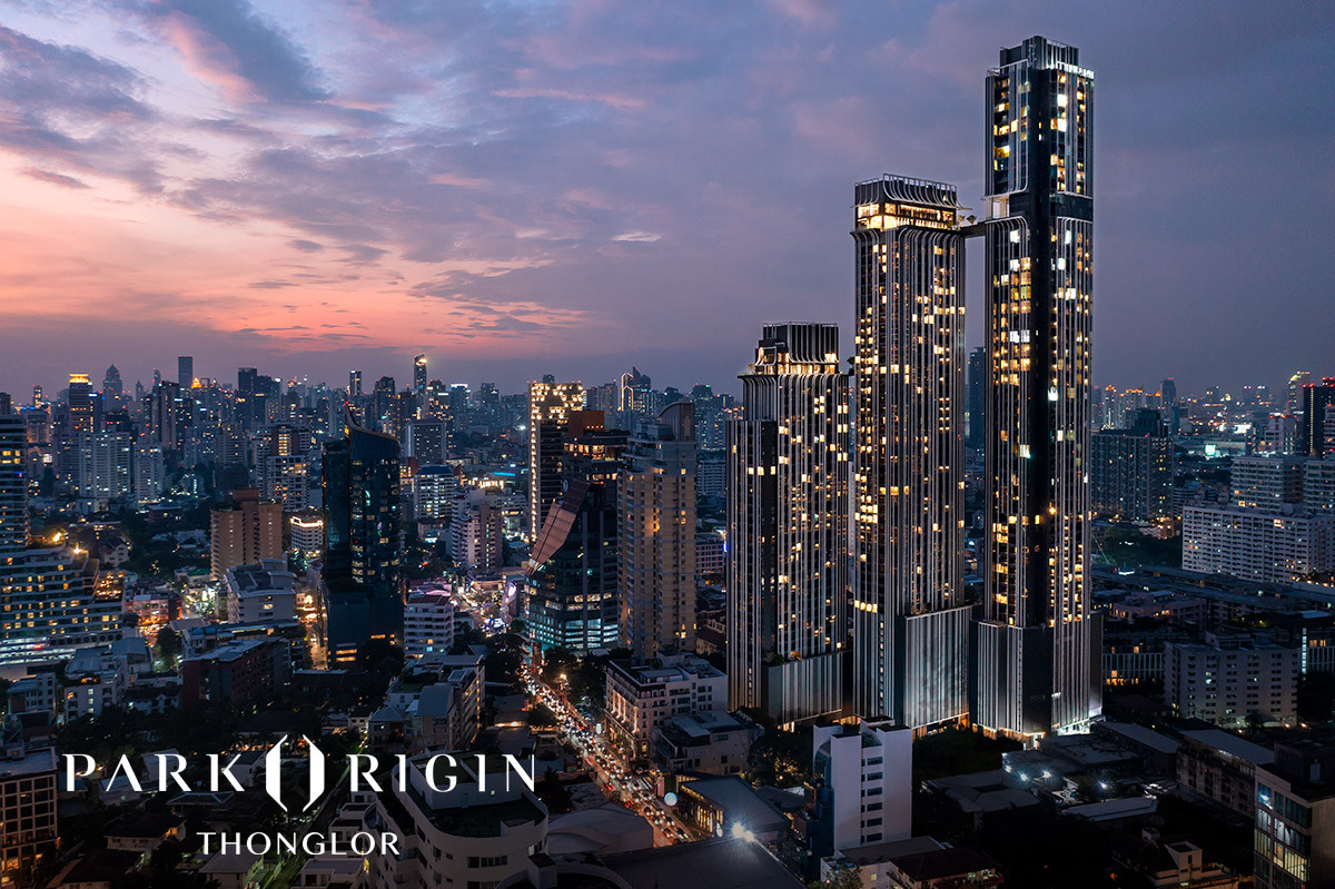 For RentCondoSukhumvit, Asoke, Thonglor : Park Origin Thonglor 💳 Rent 95,000 baht/month (1 year contract) 🌆 3 bedrooms, 2 bathrooms 📐 7x sq.m. 🛁 Bathtub 🤝 Co-Agent
