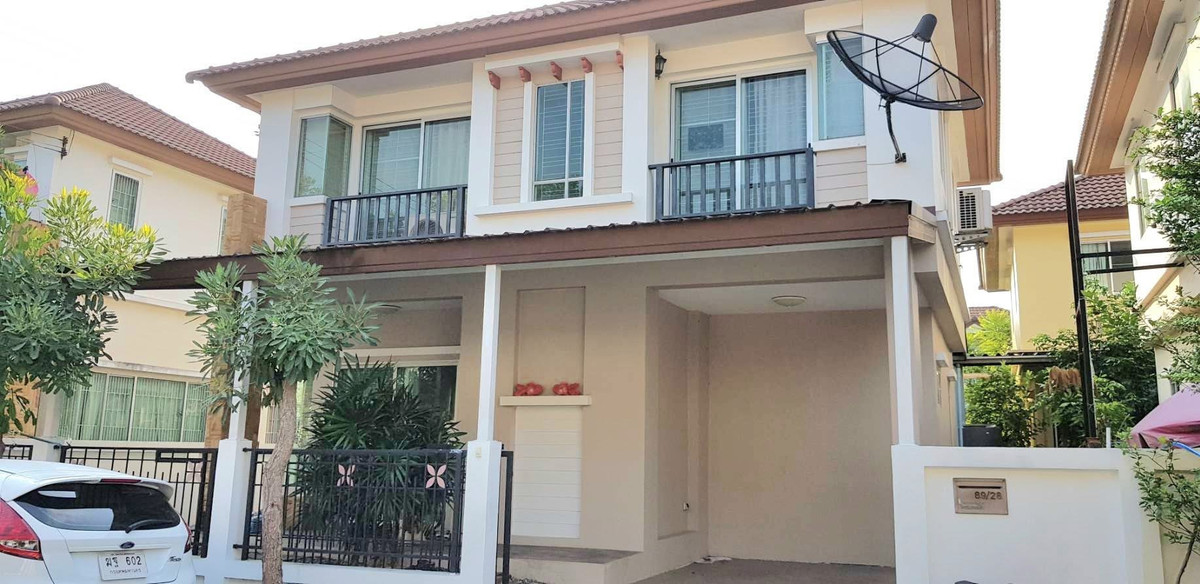 For RentHouseNonthaburi, Bang Yai, Bangbuathong : Single house for rent, newly renovated The Privacy Village, Prime Place, behind Central Westgate.