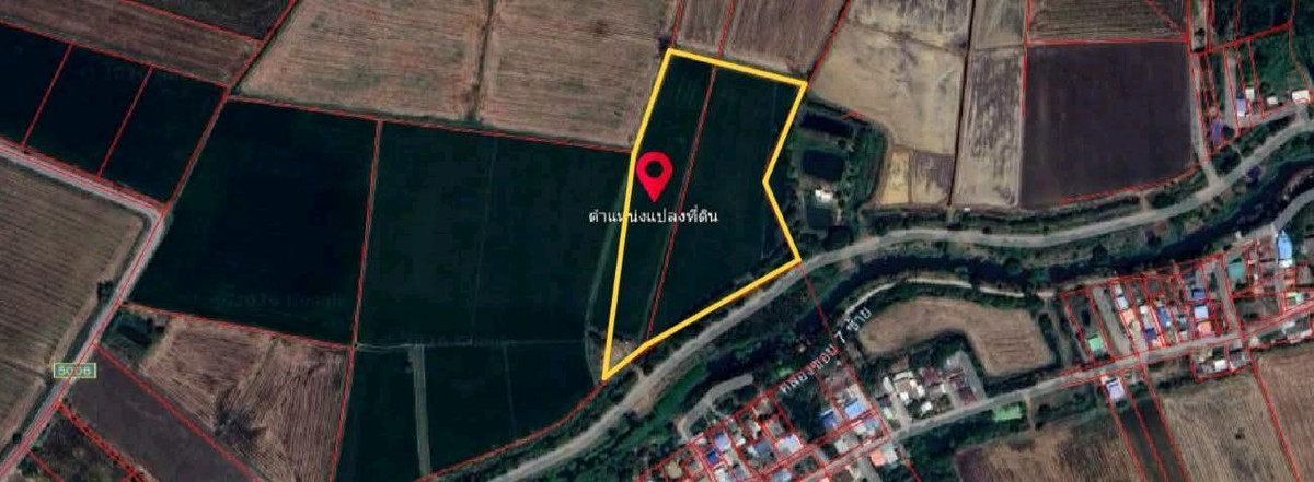 For SaleLandLop Buri : Empty land for sale 19-1-35 rai, Bang Li Subdistrict, Tha Wung District, Lopburi Province.