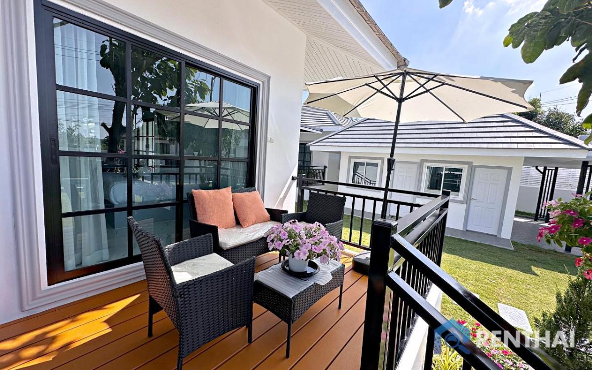 ขายบ้านพัทยา บางแสน ชลบุรี สัตหีบ : บ้านเดี่ยวหลังมุมพร้อมสระว่ายน้ำ – หมู่บ้านอิมเพรส ซอยสยามคันทรีคลับ