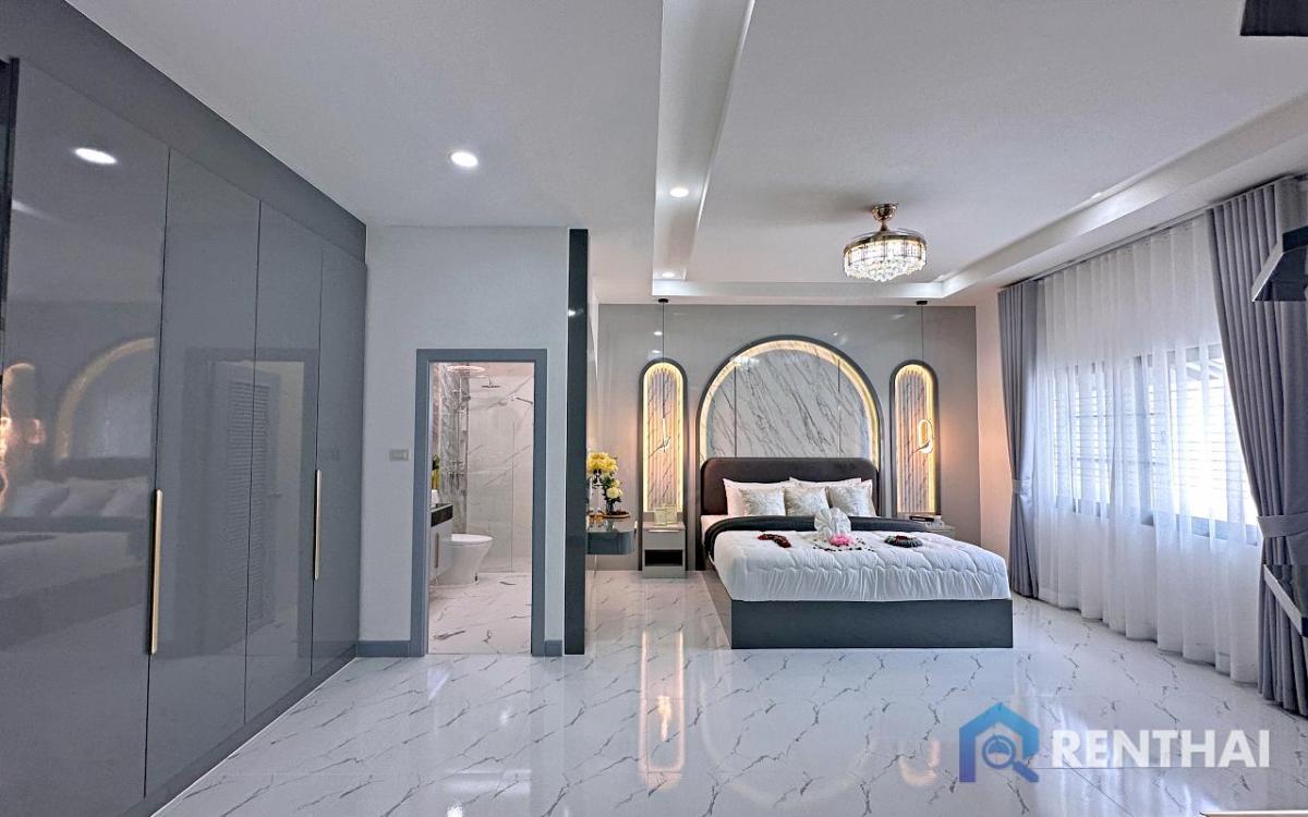 ขายบ้านพัทยา บางแสน ชลบุรี สัตหีบ : บ้านเดี่ยวหลังมุมพร้อมสระว่ายน้ำ – หมู่บ้านอิมเพรส ซอยสยามคันทรีคลับ