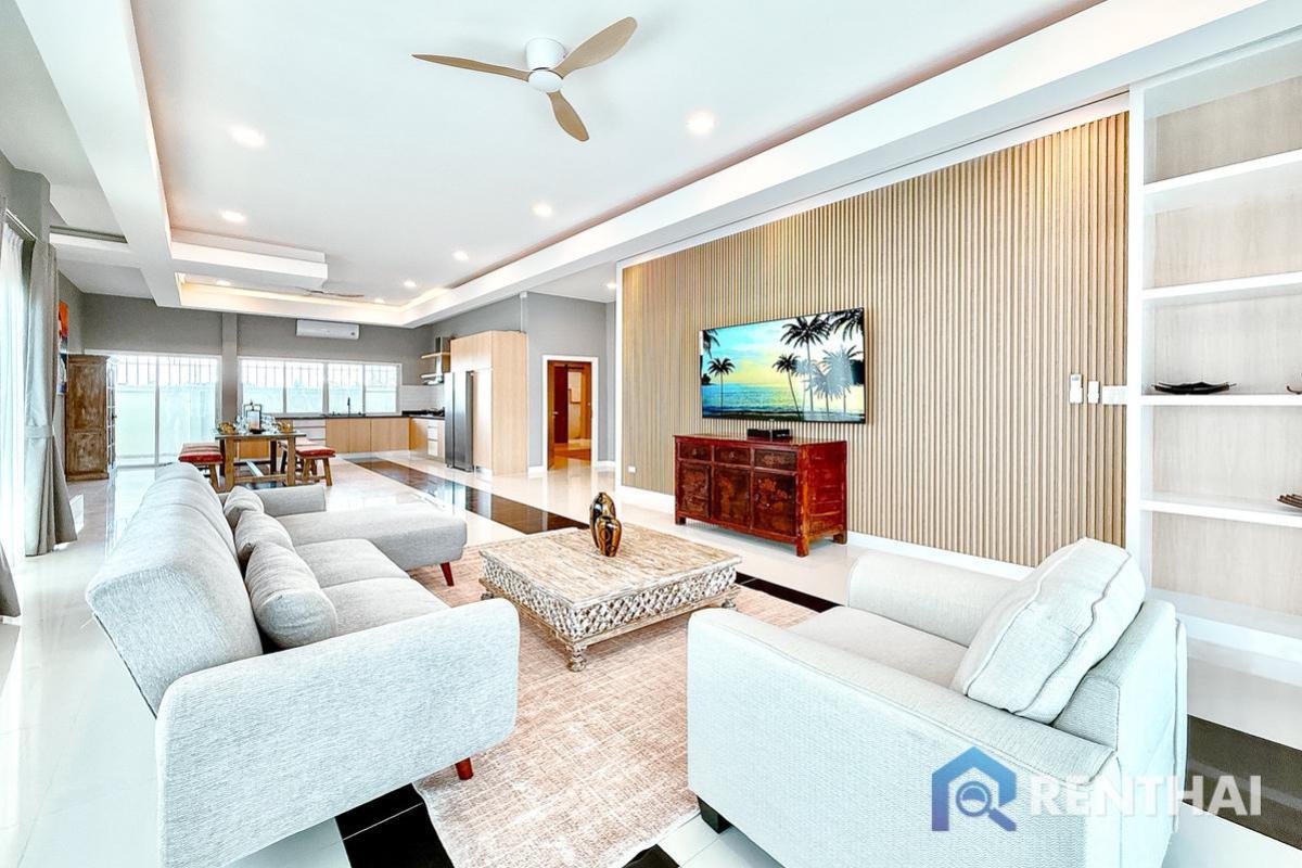 ขายบ้านพัทยา บางแสน ชลบุรี สัตหีบ : บ้านเดี่ยวรีโนเวทใหม่ ตกแต่งสวยงาม สไตล์โมเดิร์น พร้อมอยู่