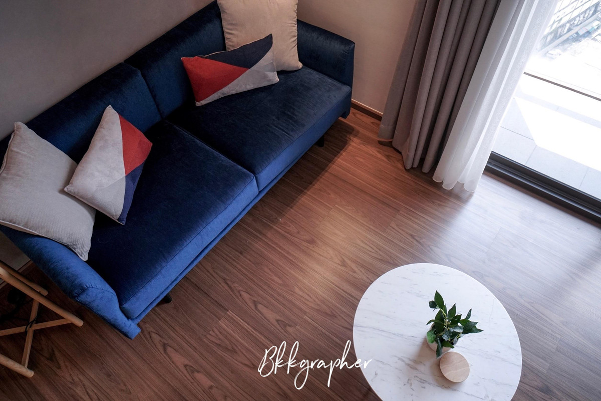 ขายคอนโดอ่อนนุช อุดมสุข : Top Floor ตัวจริงของโครงการ | The Line Sukhumvit 71 แต่งสถาปนิก ลดจาก 10.9 ล้าน เหลือ 8.5 ล้าน